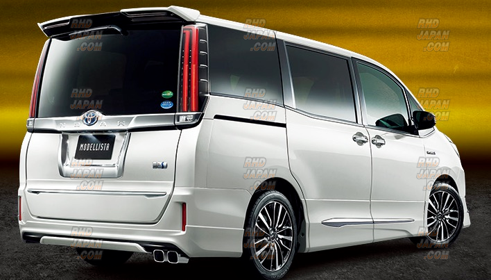 Modellista Rear Spoiler Luxury White Pearl Crystal Shine Glass